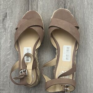 Vince Camuto Brown Espadrille Sandals